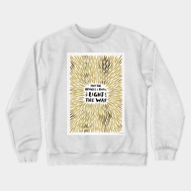 Gold Bridges Burn Burst Crewneck Sweatshirt by CatCoq